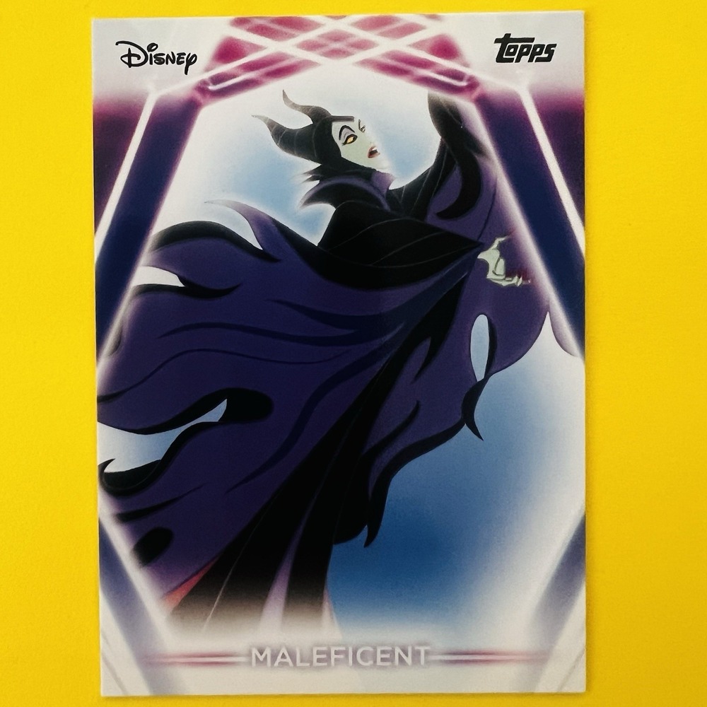 2026 Topps Disney Neon Maleficent #100 Disney‎ Base